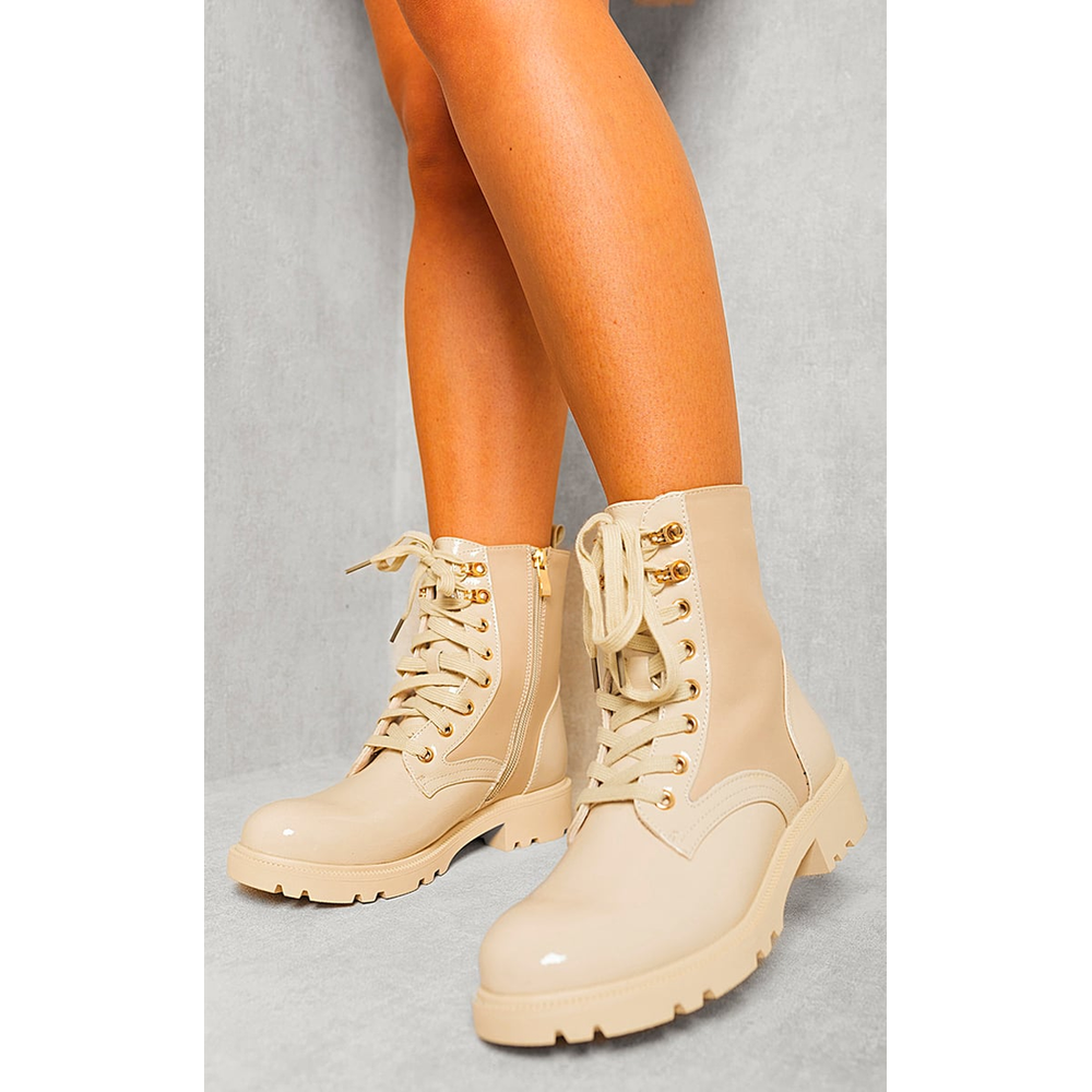 Platform Lace Up Chunky Boots