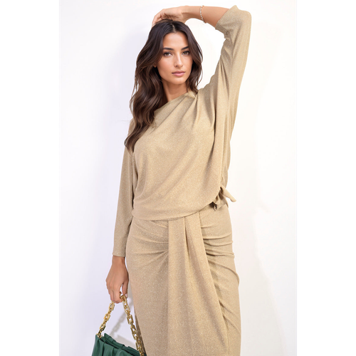 Ella Side Tie Long Sleeve Casual Top