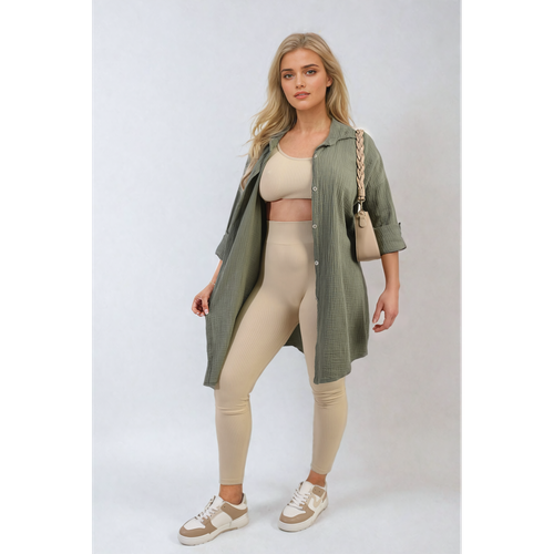 Clemmie Button Down Long Sleeve Oversized Shirt