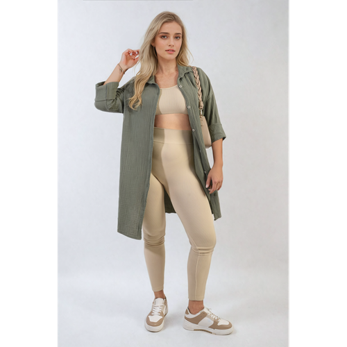 Clemmie Button Down Long Sleeve Oversized Shirt