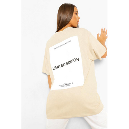 Oversized Limited Edition Short Sleeves T Shirt Top